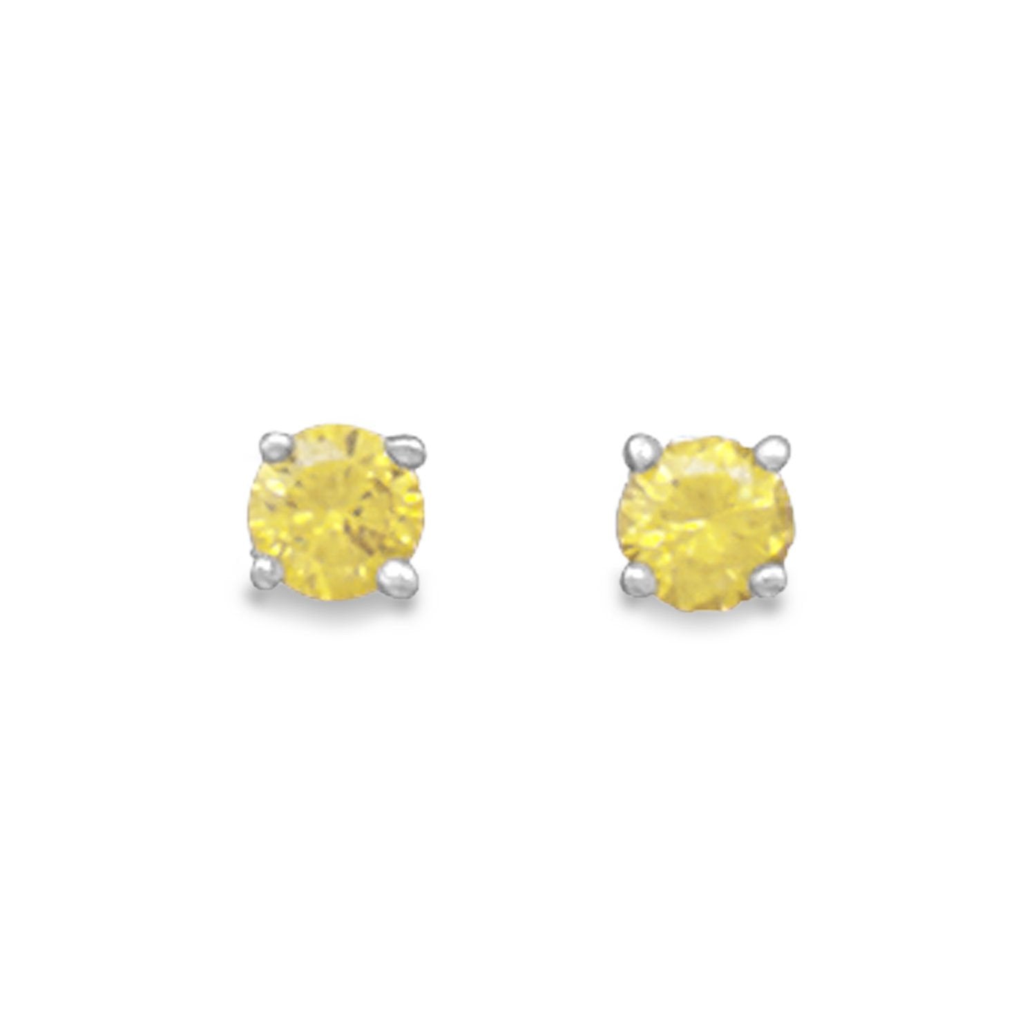 November Birthstone Stud Earrings - Joyeria Lady