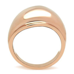 GL157 IP Rose Gold(Ion Plating) Brass Ring with No Stone in No Stone