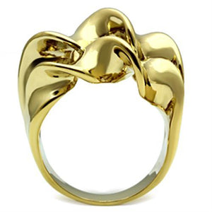 GL288 IP Gold(Ion Plating) Brass Ring with No Stone in No Stone