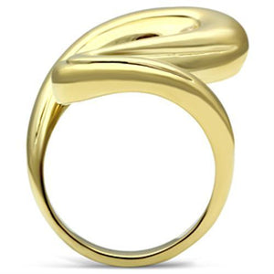 GL290 IP Gold(Ion Plating) Brass Ring with No Stone in No Stone