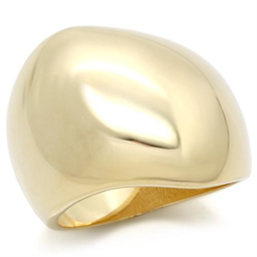 LOS080 - Gold 925 Sterling Silver Ring with No Stone - Joyeria Lady