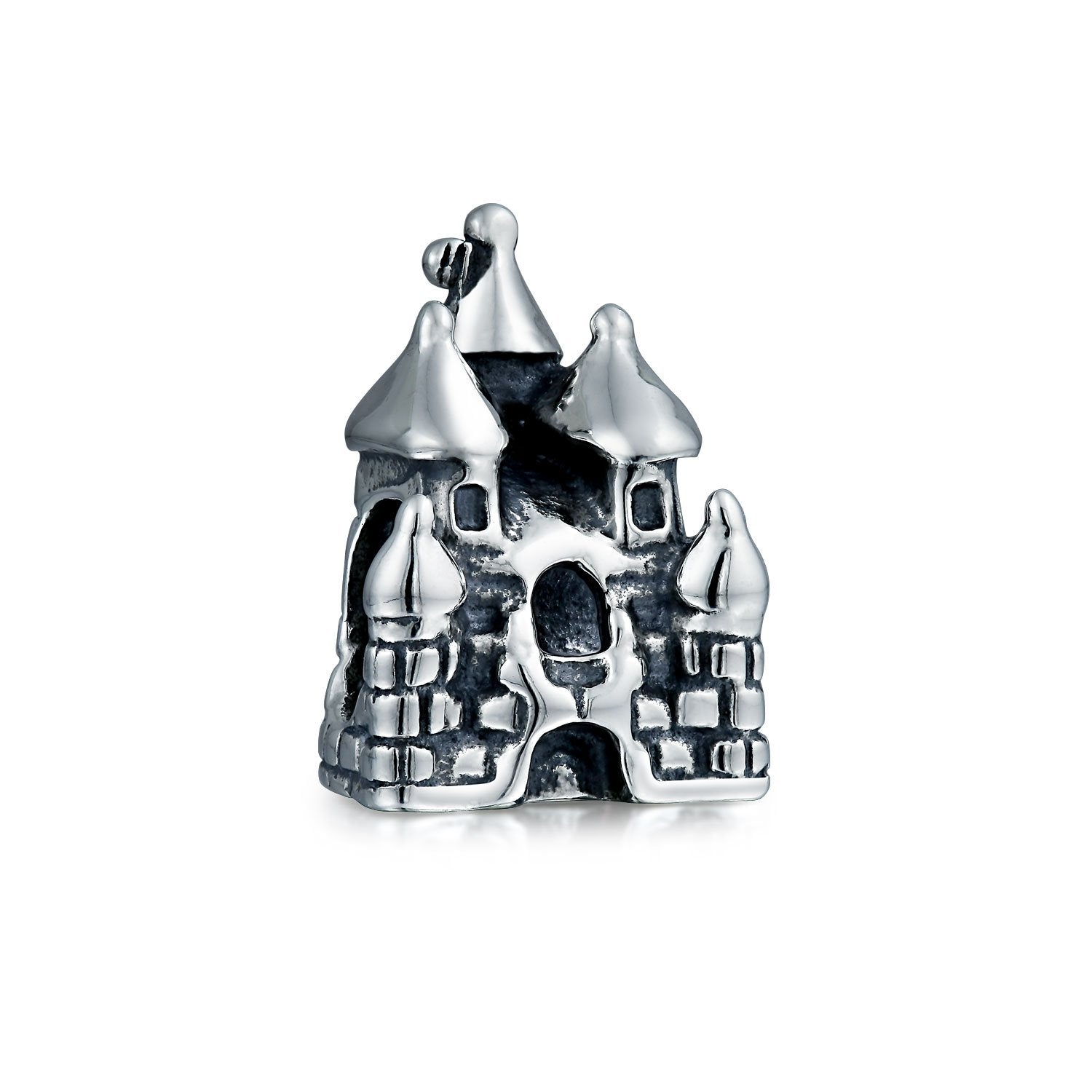 Fairytale Princess Castle Charm Bead 925 Sterling Silver - Joyeria Lady