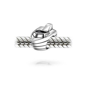 Nautical Speedboat Vacation Travel Charm Bead 925 Sterling Silver