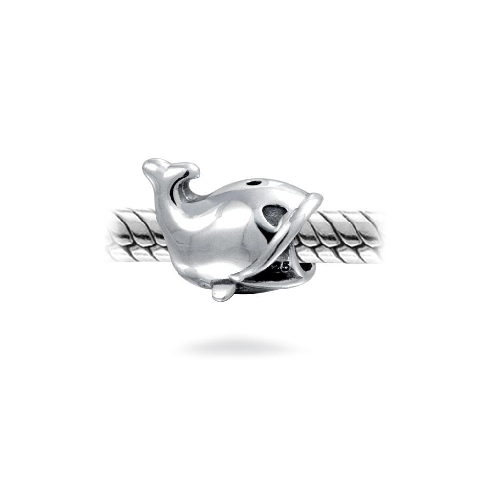 Nautical Fishing Whale Ocean Sea Charm Bead 925 Sterling Silver - Joyeria Lady
