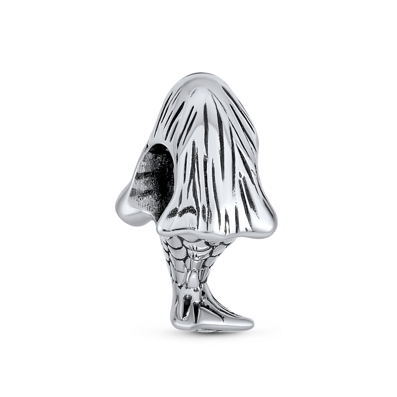 Tropical Vacation Nautical Siren Mermaid Charm Bead Sterling Silver - Joyeria Lady