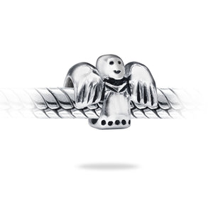 Guardian Angel Inspirational Bead Charm 925 Sterling Silver
