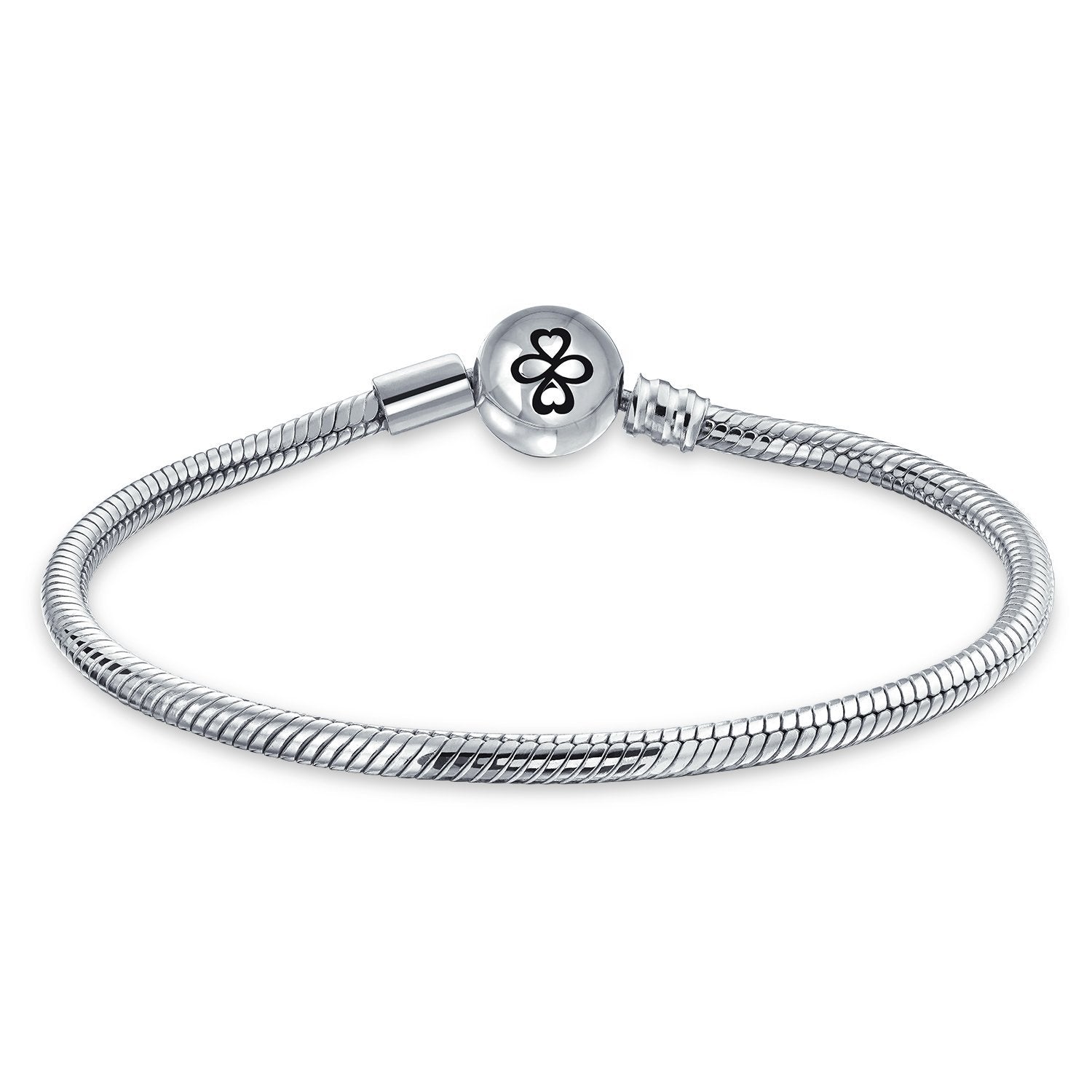 Ayllu Snake Chain European Bracelet For Charms Barrel Clasp 6-9 Inch - Joyeria Lady