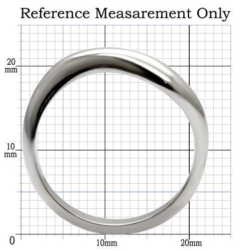 TK031 - High polished (no plating) Stainless Steel Ring with No Stone - Joyeria Lady