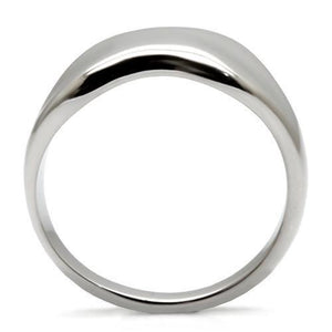 TK033 - High polished (no plating) Stainless Steel Ring with No Stone