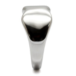 TK033 - High polished (no plating) Stainless Steel Ring with No Stone