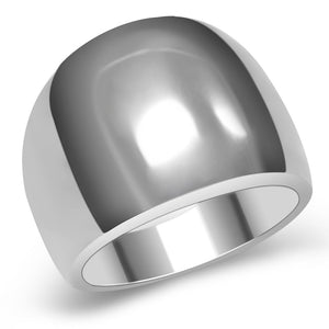 TK034 - High polished (no plating) Stainless Steel Ring with No Stone - Joyeria Lady