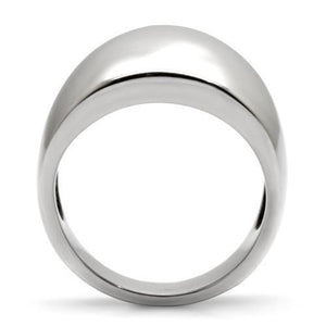 TK034 - High polished (no plating) Stainless Steel Ring with No Stone