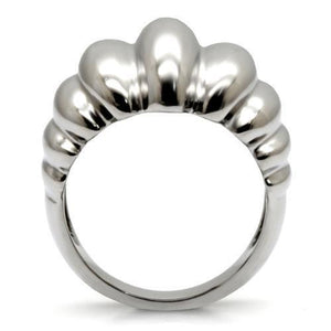TK035 - High polished (no plating) Stainless Steel Ring with No Stone