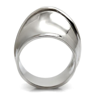 TK036 - High polished (no plating) Stainless Steel Ring with No Stone