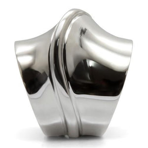 TK036 - High polished (no plating) Stainless Steel Ring with No Stone