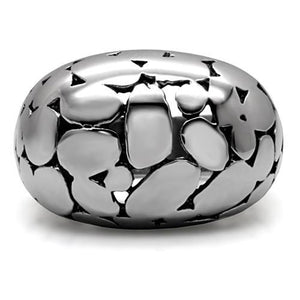 TK048 - High polished (no plating) Stainless Steel Ring with No Stone