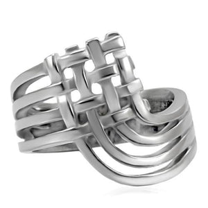 TK054 - High polished (no plating) Stainless Steel Ring with No Stone