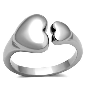 TK1000 - High polished (no plating) Stainless Steel Ring with No Stone - Joyeria Lady