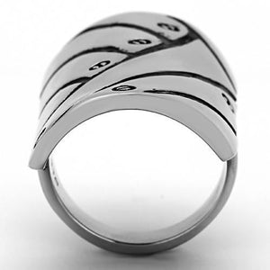 TK1010 - High polished (no plating) Stainless Steel Ring with No Stone