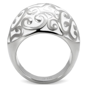 TK107 - High polished (no plating) Stainless Steel Ring with No Stone
