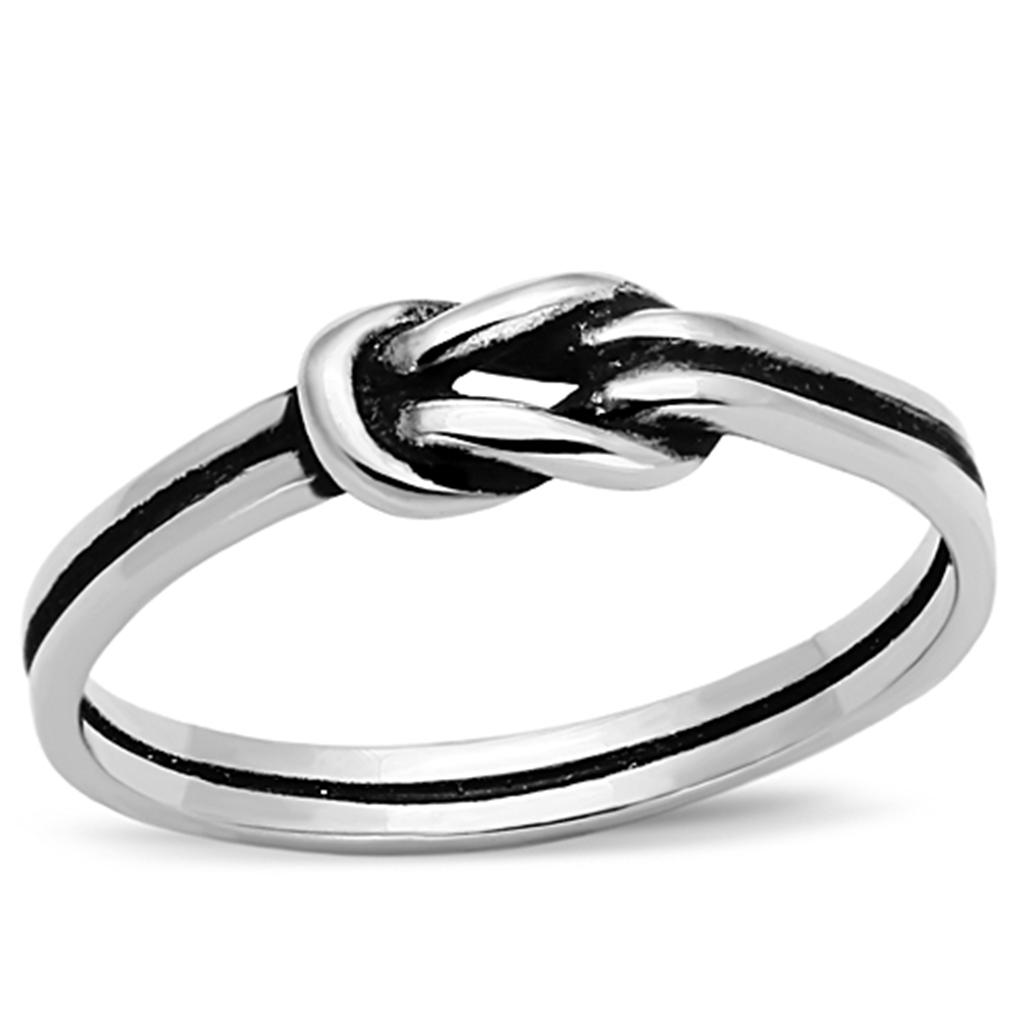 TK1239 - High polished (no plating) Stainless Steel Ring with No Stone - Joyeria Lady