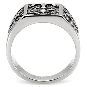 TK127 High polished (no plating) Stainless Steel Ring with No Stone in No Stone
