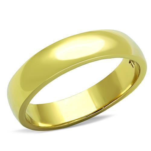TK1375G IP Gold(Ion Plating) Stainless Steel Ring with No Stone in No Stone - Joyeria Lady