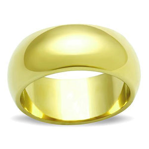 TK1391 - IP Gold(Ion Plating) Stainless Steel Ring with No Stone - Joyeria Lady