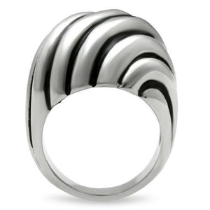 TK148 - High polished (no plating) Stainless Steel Ring with No Stone