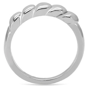 TK159 - High polished (no plating) Stainless Steel Ring with No Stone