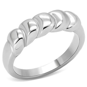 TK159 - High polished (no plating) Stainless Steel Ring with No Stone - Joyeria Lady