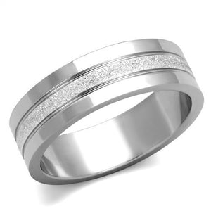TK1668 - High polished (no plating) Stainless Steel Ring with No Stone - Joyeria Lady