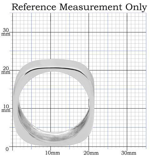 TK208 - High polished (no plating) Stainless Steel Ring with No Stone - Joyeria Lady