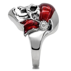 TK210 - High polished (no plating) Stainless Steel Ring with No Stone