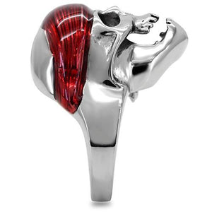 TK210 - High polished (no plating) Stainless Steel Ring with No Stone
