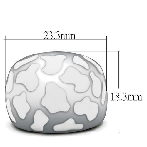 TK217 - High polished (no plating) Stainless Steel Ring with No Stone - Joyeria Lady