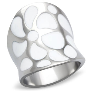 TK224 - High polished (no plating) Stainless Steel Ring with No Stone - Joyeria Lady