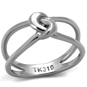 TK2262 - High polished (no plating) Stainless Steel Ring with No Stone - Joyeria Lady