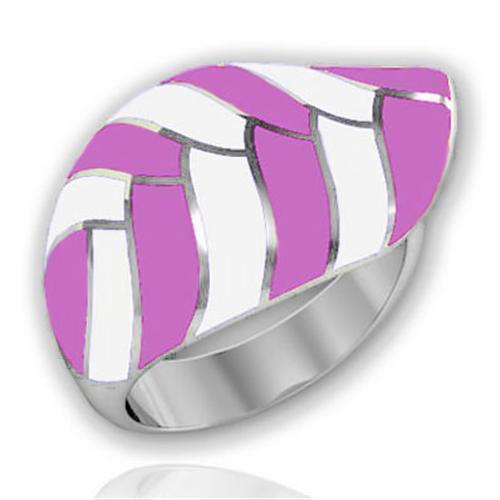 TK226 - High polished (no plating) Stainless Steel Ring with No Stone - Joyeria Lady