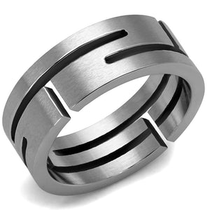 TK2393 High polished (no plating) Stainless Steel Ring with No Stone in No Stone - Joyeria Lady