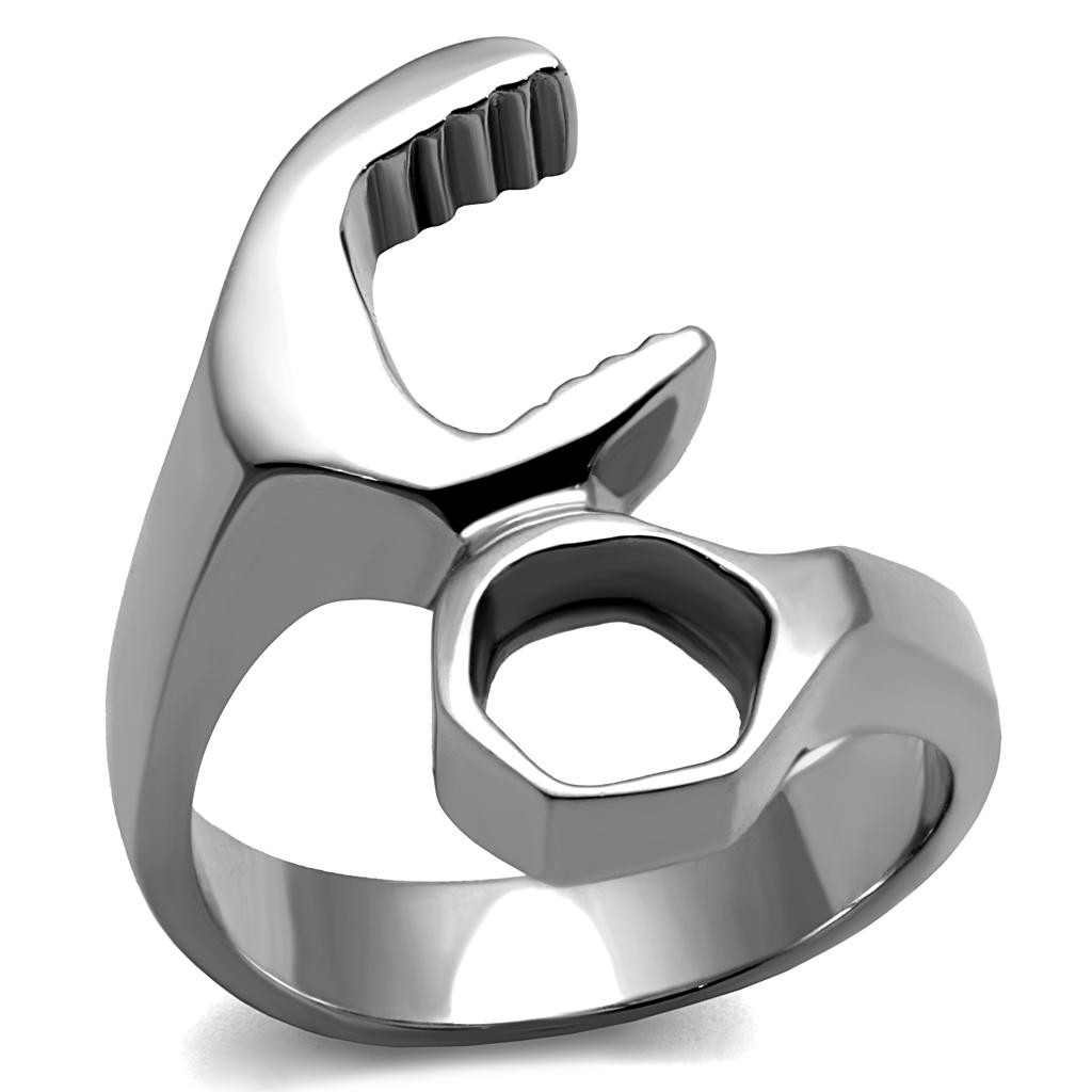 TK2396 High polished (no plating) Stainless Steel Ring with No Stone in No Stone - Joyeria Lady