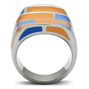 TK254 - High polished (no plating) Stainless Steel Ring with No Stone