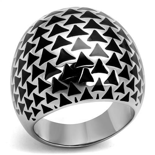 TK2830 - High polished (no plating) Stainless Steel Ring with No Stone - Joyeria Lady