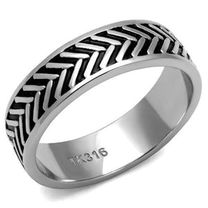 TK2899 High polished (no plating) Stainless Steel Ring with No Stone in No Stone - Joyeria Lady