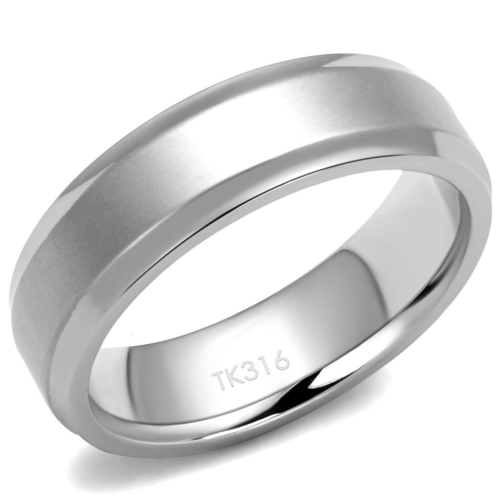 TK2916 High polished (no plating) Stainless Steel Ring with No Stone in No Stone - Joyeria Lady
