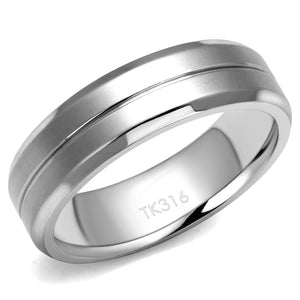 TK2917 High polished (no plating) Stainless Steel Ring with No Stone in No Stone - Joyeria Lady