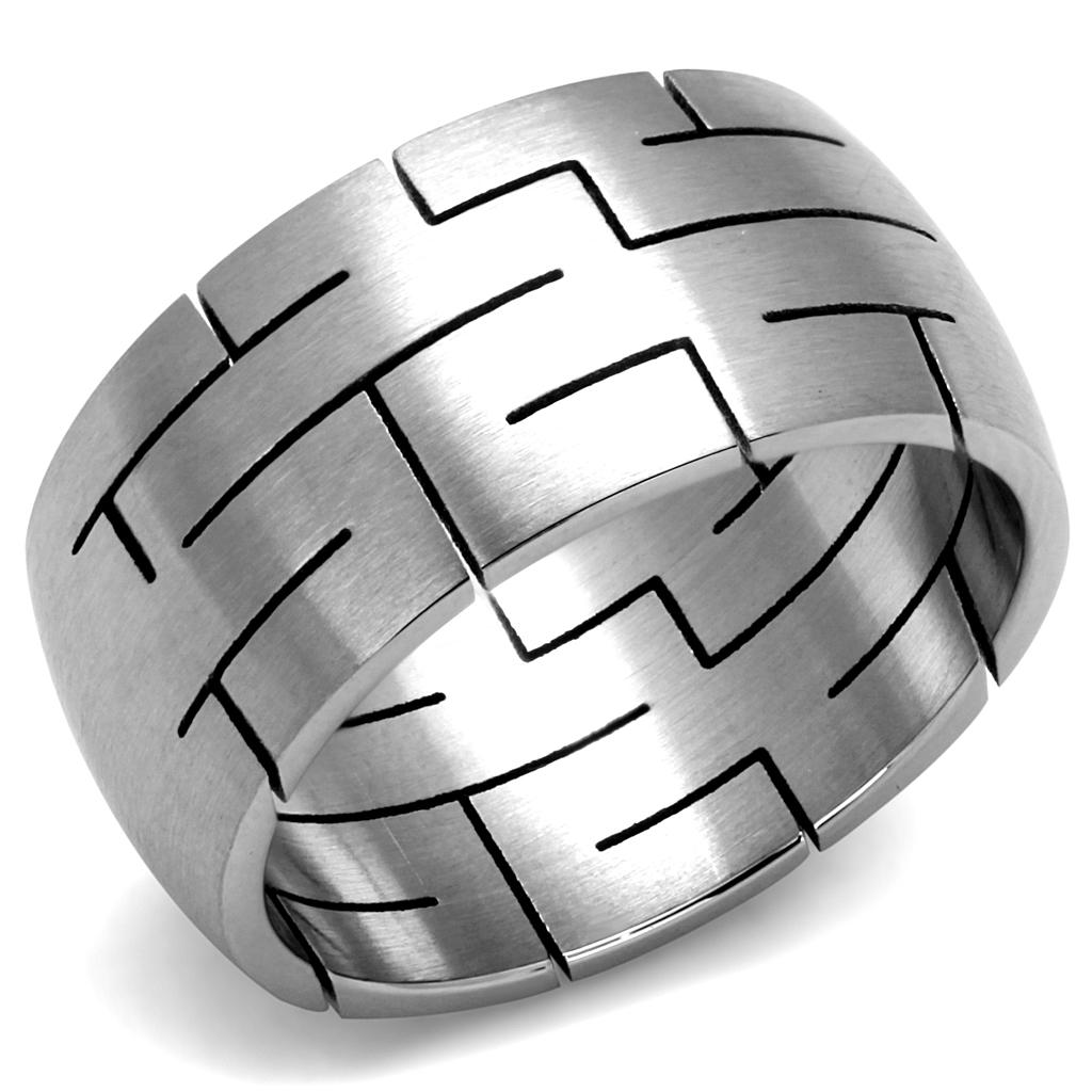 TK2920 High polished (no plating) Stainless Steel Ring with No Stone in No Stone - Joyeria Lady