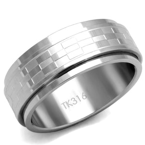 TK2942 High polished (no plating) Stainless Steel Ring with No Stone in No Stone - Joyeria Lady