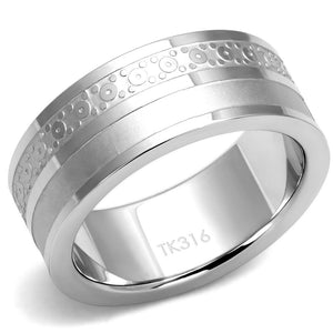 TK2944 High polished (no plating) Stainless Steel Ring with No Stone in No Stone - Joyeria Lady