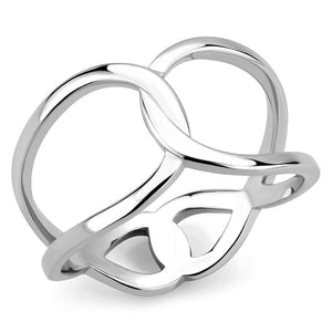TK3585 - No Plating Stainless Steel Ring with No Stone - Joyeria Lady